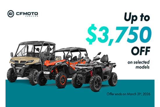 2026 CFMOTO ORV PROMOTIONS - CF Moto